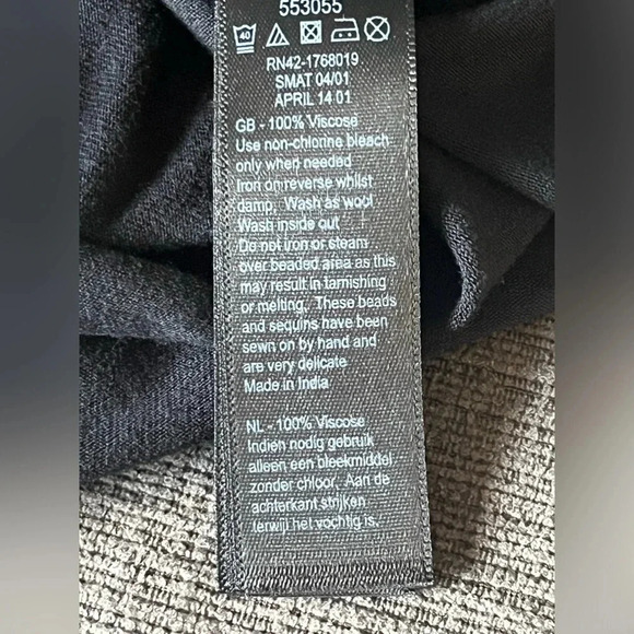 Monsoon Breaded Plus Size Women’s Maxi Dress Boho Tie Waisted Black - Picture 14 of 14